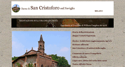 Desktop Screenshot of chiesasancristoforo.it