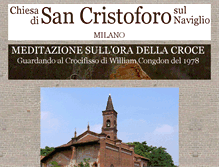 Tablet Screenshot of chiesasancristoforo.it